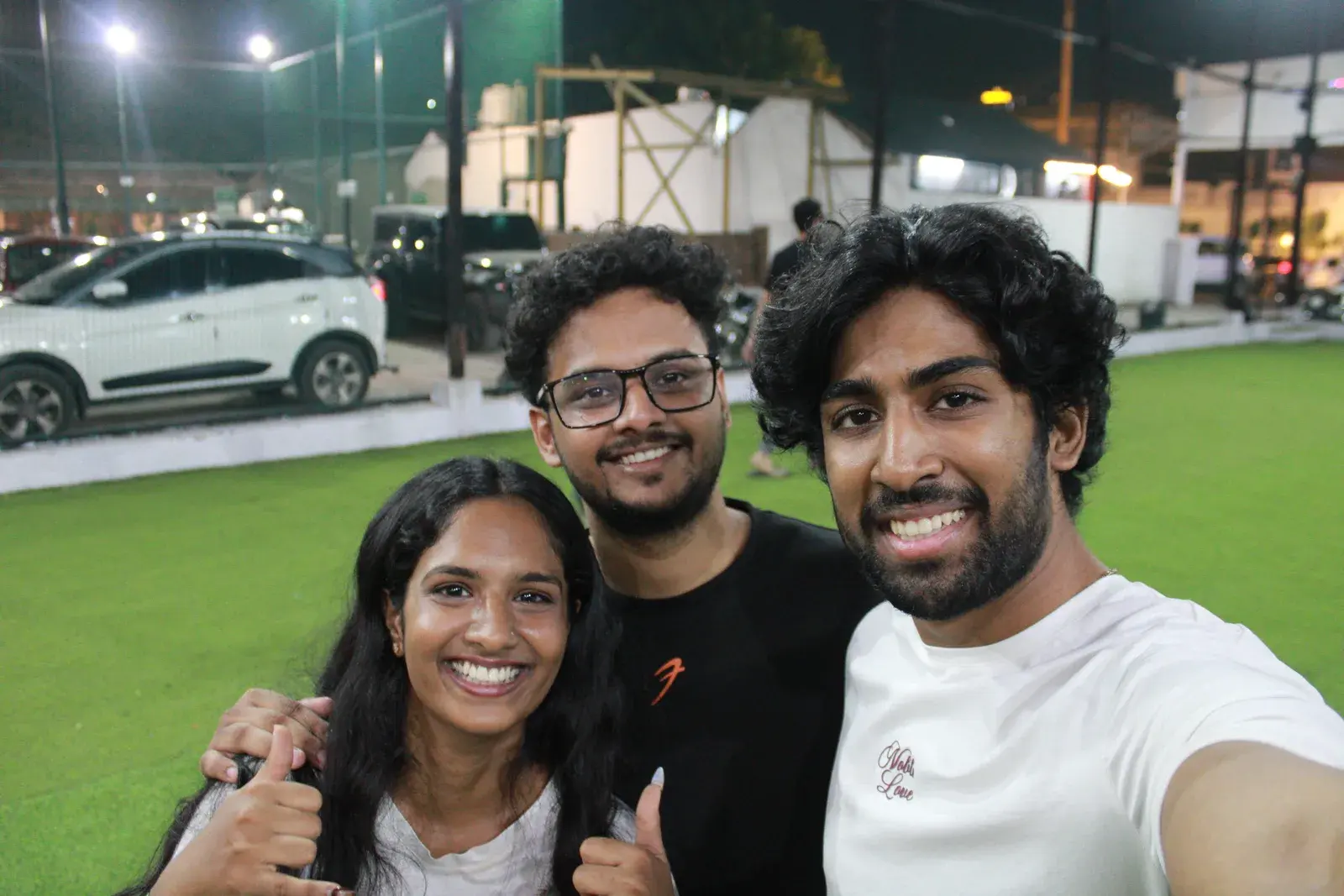 Friends smiling together after NPC Games Day